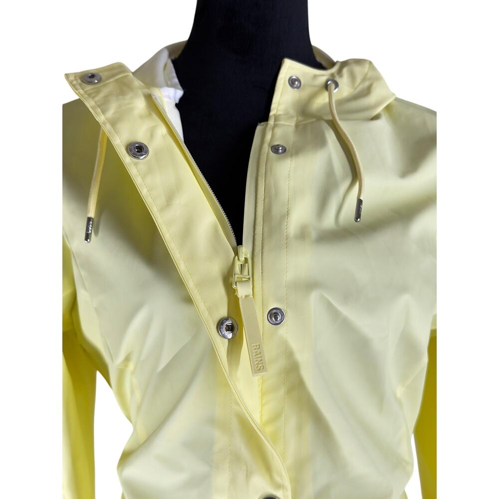 $140 RAINS Curve W Jacket Color Straw Medium NWT - Picture 7 of 16